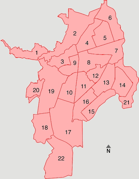 mapa de cali por comunas